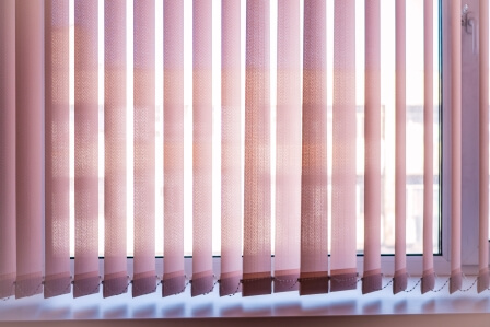 custom made pink blinds